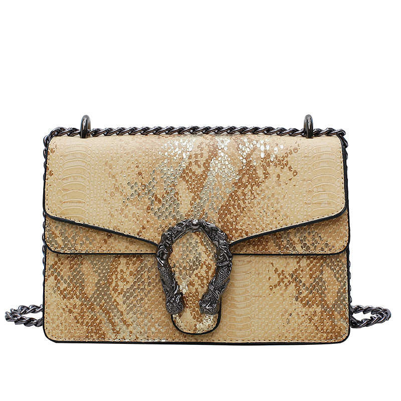 Snake cross shoulder bag