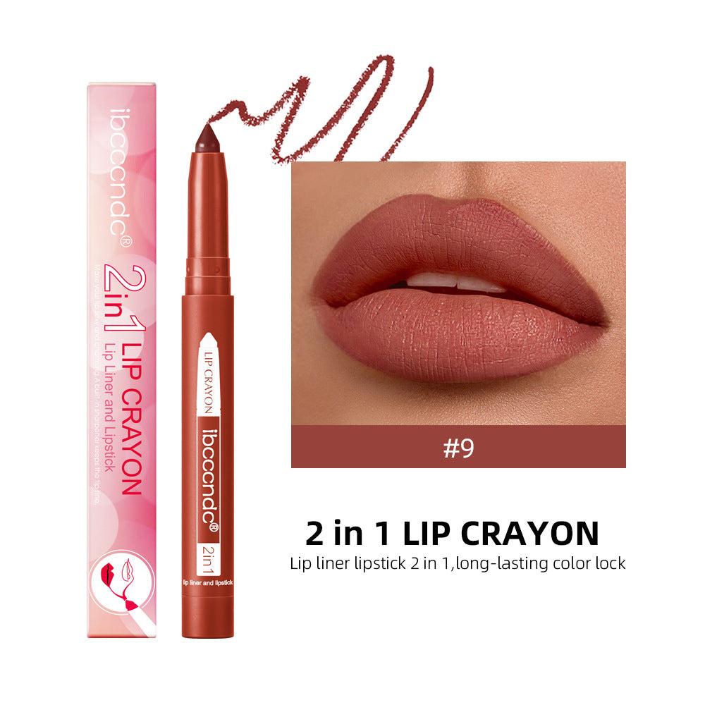 Two-in-one Lip Liner Long Lasting Waterproof