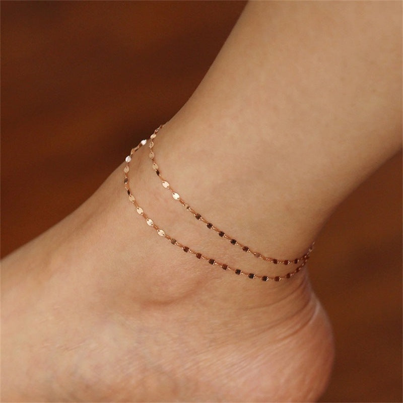 Non-fading Niche Stainless  Anklets