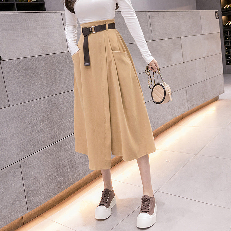 Mid-length Woolen Skirt