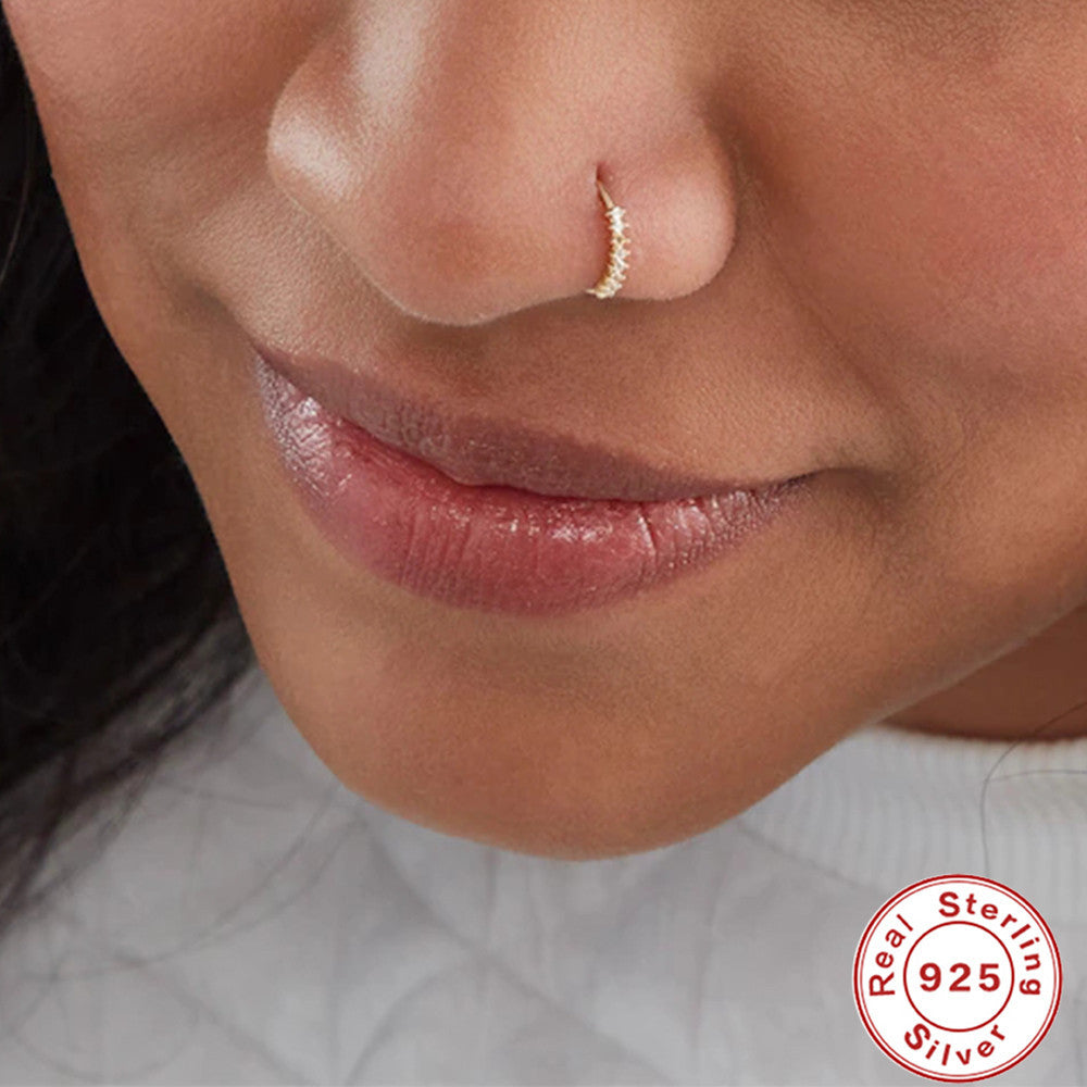 Sterling Silver  Nose Ring Piercing