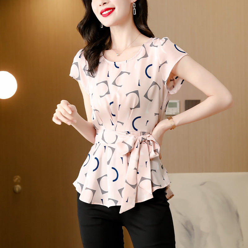 Casual Summer Style Chiffon Blouses Shirts