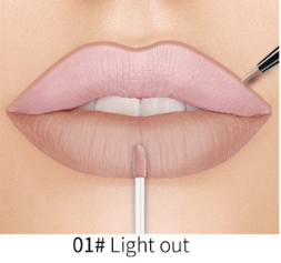 Matte Nonstick Liquid  Double Lip Gloss Pen