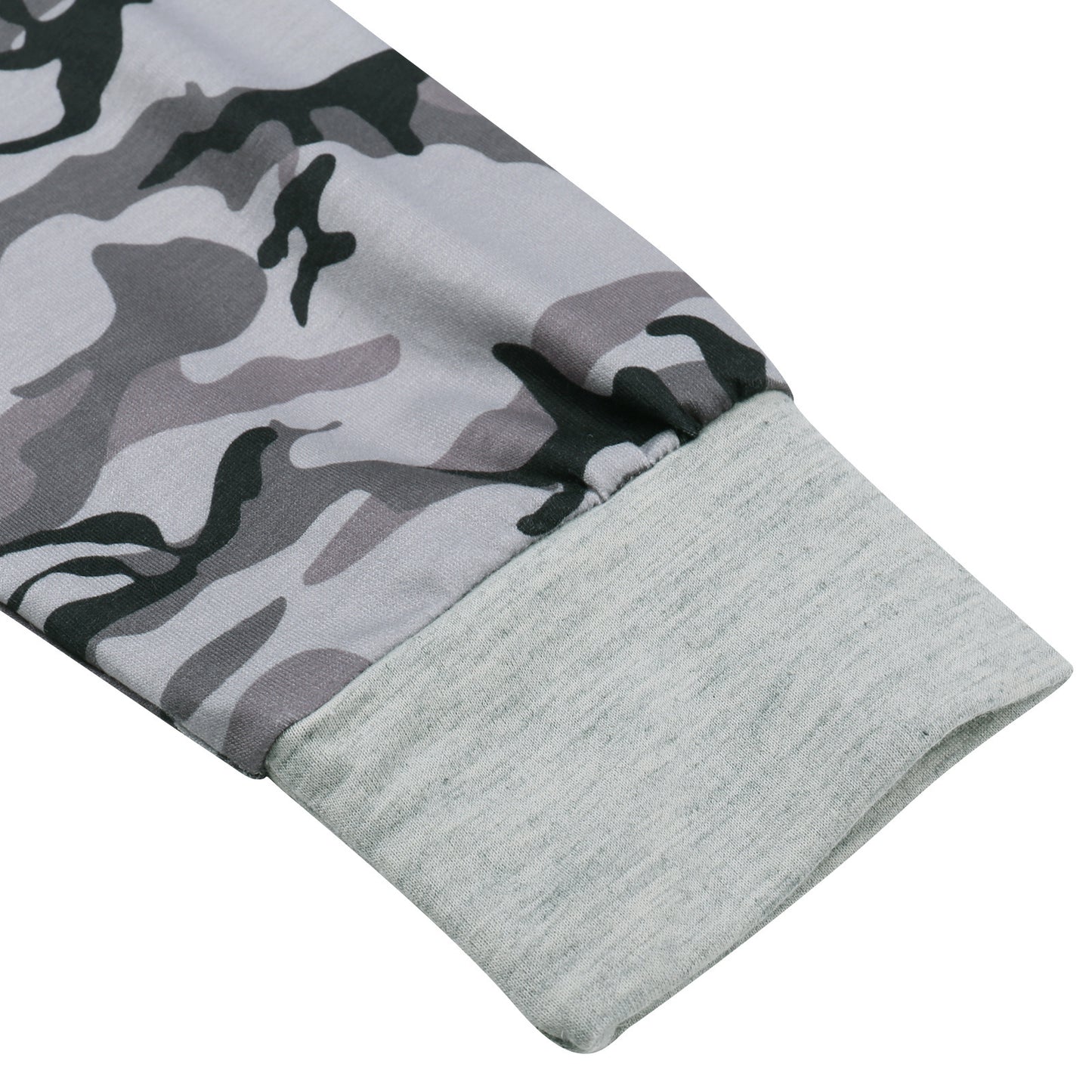 camouflage long-sleeved T-shirt