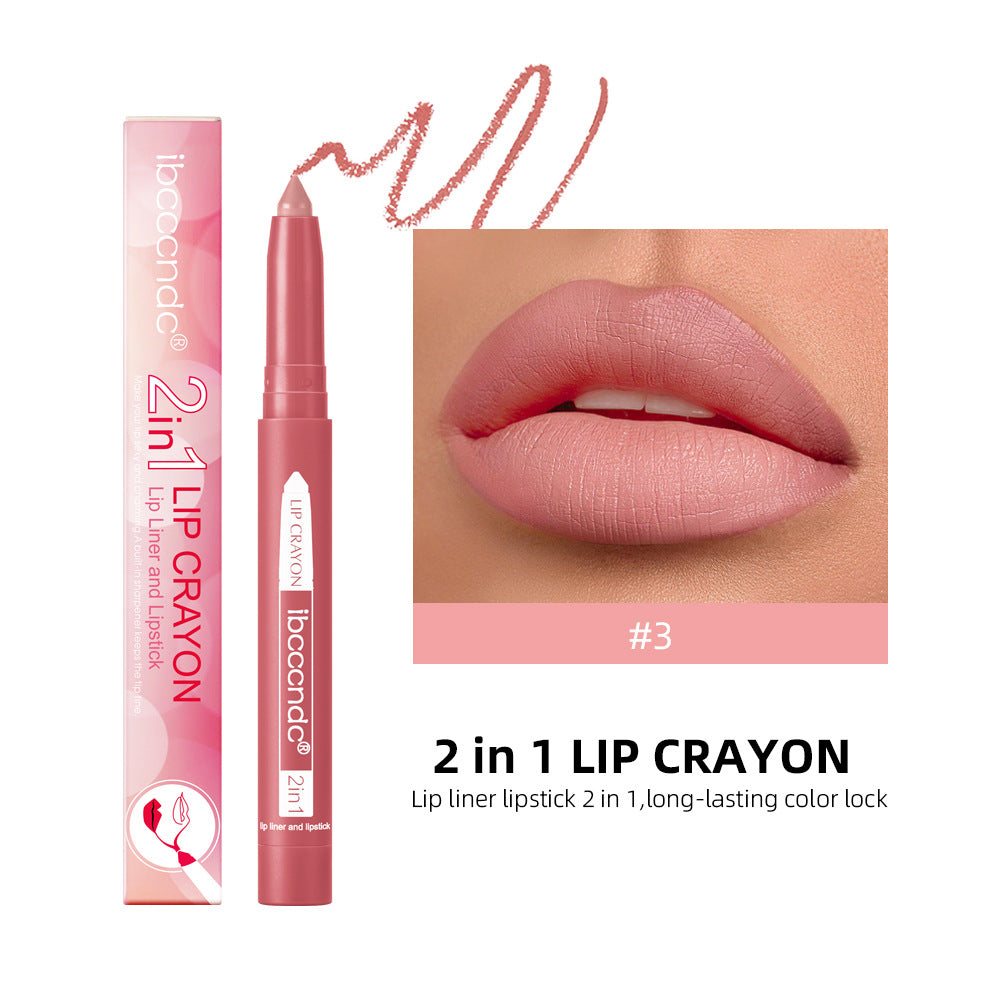 Two-in-one Lip Liner Long Lasting Waterproof