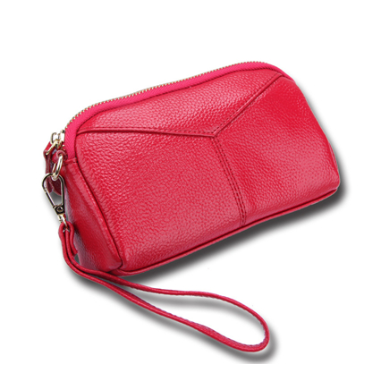 Genuine leather Casual Women Clutches