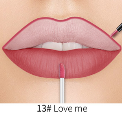 Matte Nonstick Liquid  Double Lip Gloss Pen