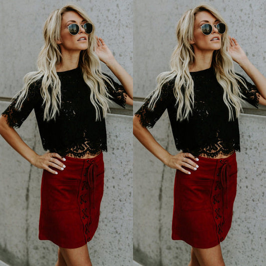 Casual Lace Tops Shirt