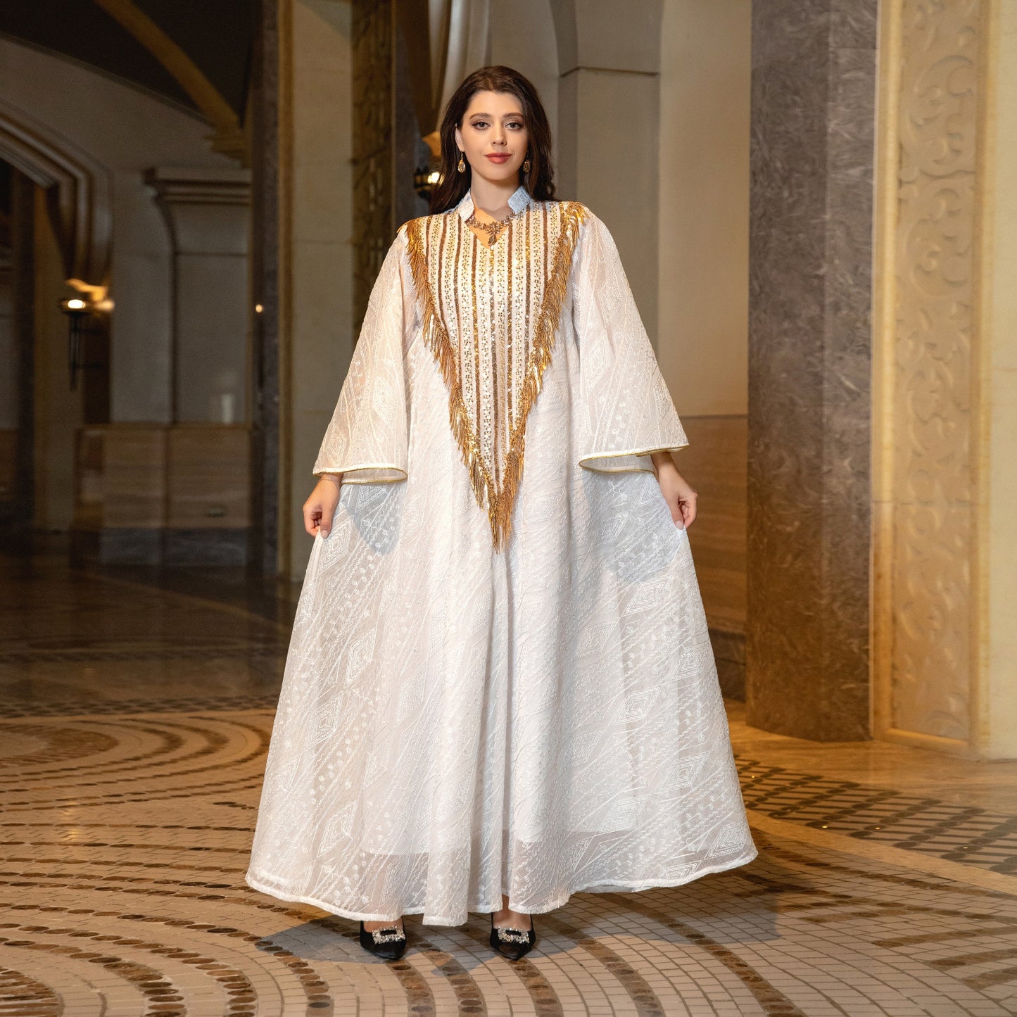 Embroidered Sequins Robe