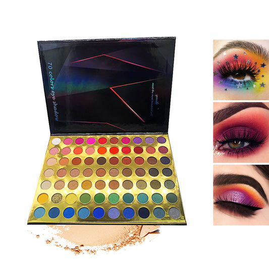 70 Color Eyeshadow Multicolor Palette