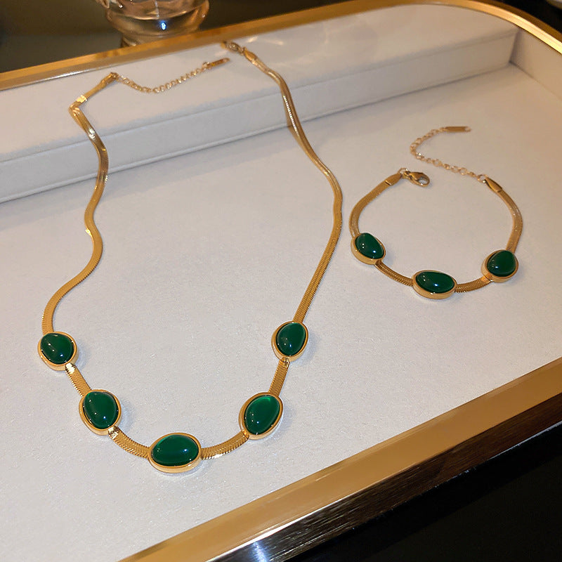 Green Stone Necklace