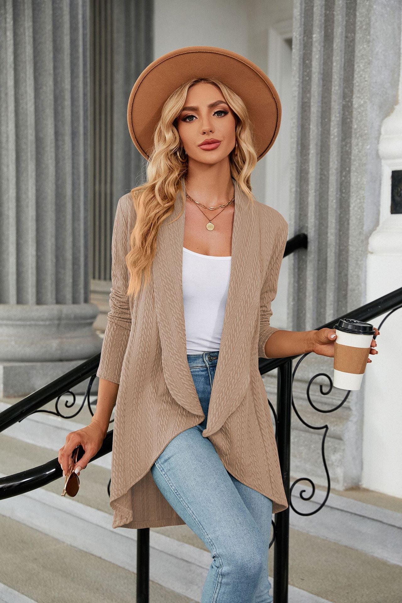 Casual Lightweight Open Front Cardigans