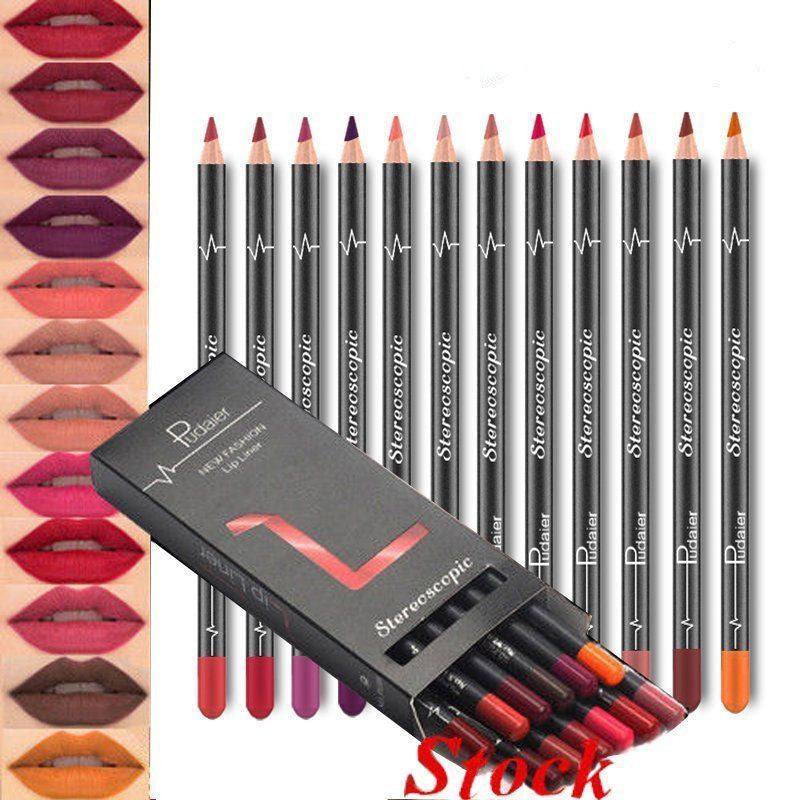 36 Color Lip Liner Waterproof