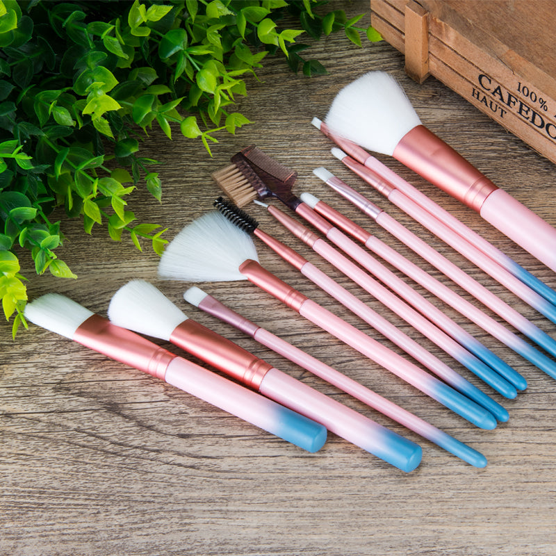 12 makeup brushes