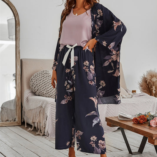 Floral Printed Loose Sleepwear