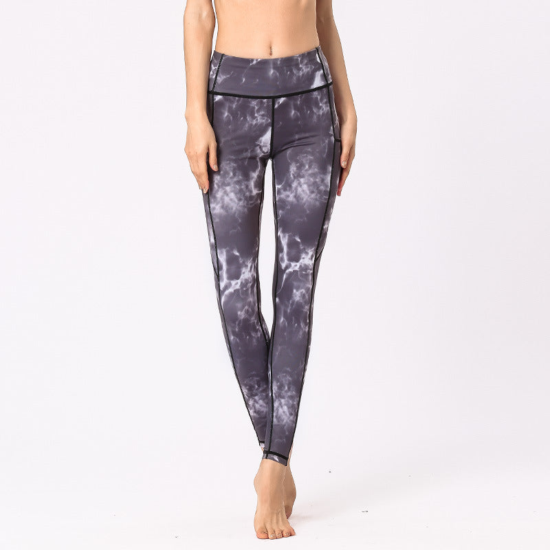 Printed pocket leggings