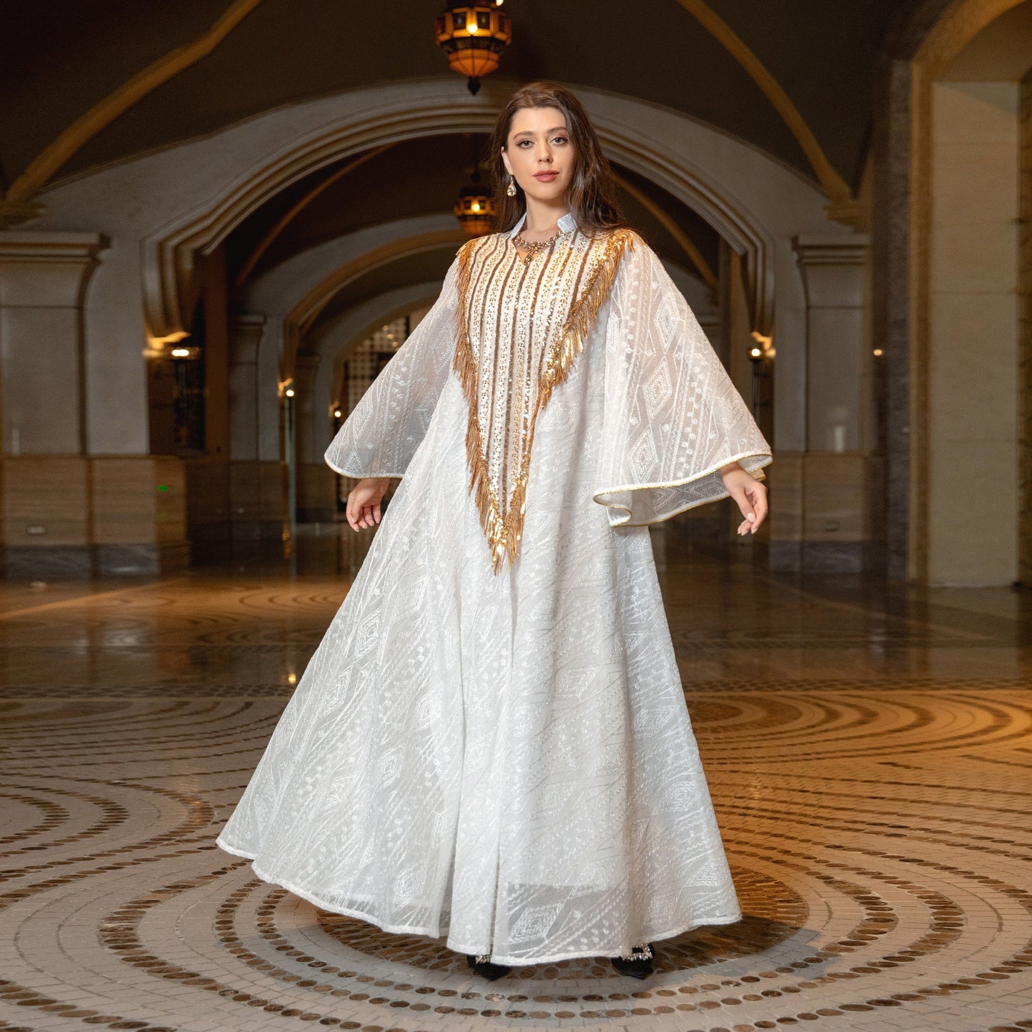 Embroidered Sequins Robe