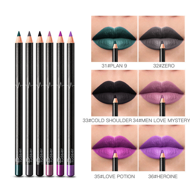 36 Color Lip Liner Waterproof