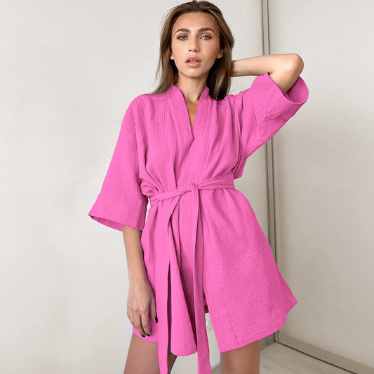 Sweat Steaming Bathrobe Leisure Ladies' Homewear