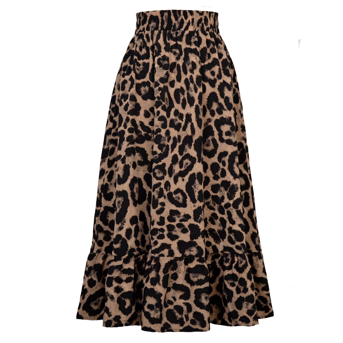 Leopard Print High Waist Skirt