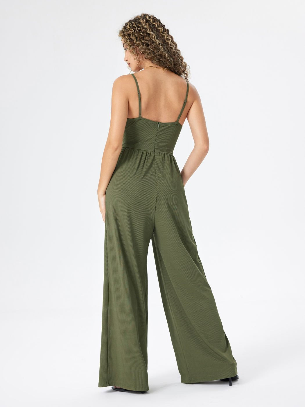 Commuter Pocket V-neck Dress  Jumpsuit