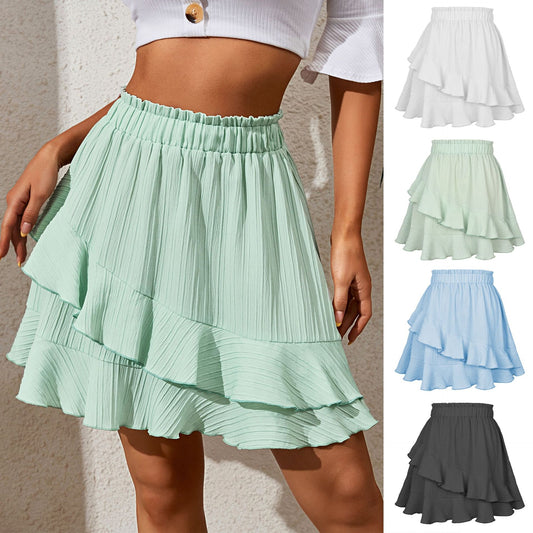 Ruffled Skirt  High Waist