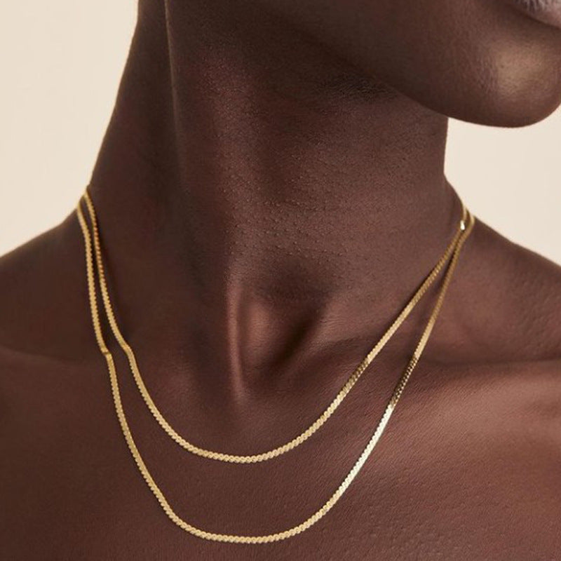 Titanium Steel Gold Plated Necklace