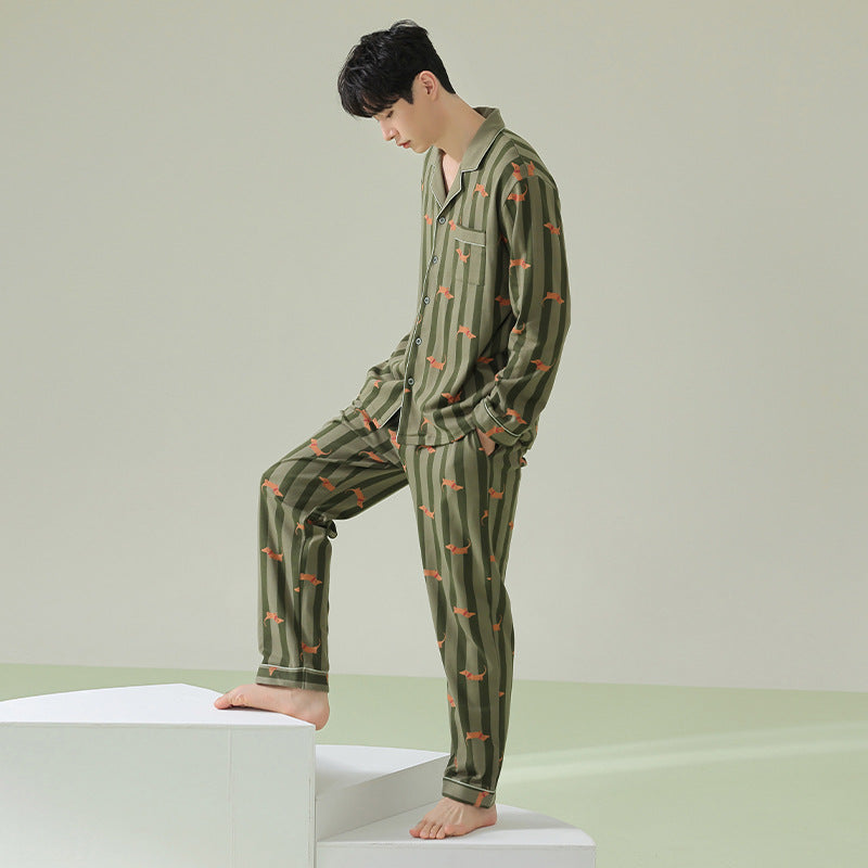 Cotton Long-sleeved Pajamas