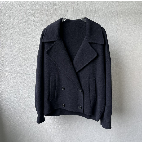 Suit Collar Woolen Coat