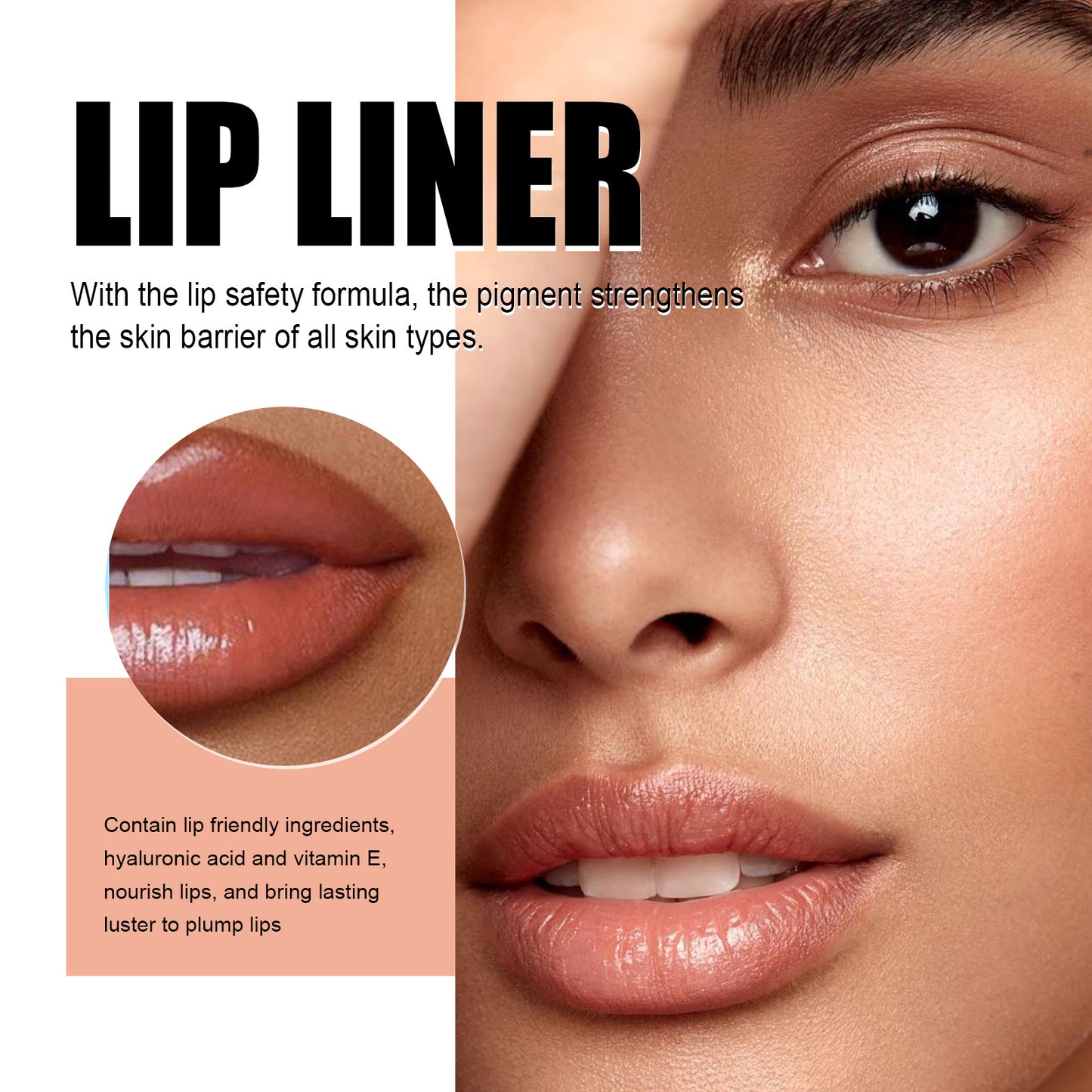 Plump Lip Color Smear-proof Makeup Peeling Lip Liner