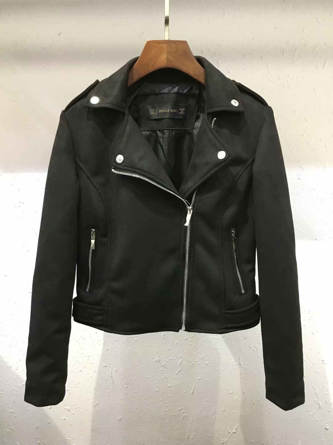 Slim Short Leather Jacket