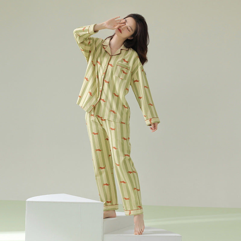 Cotton Long-sleeved Pajamas