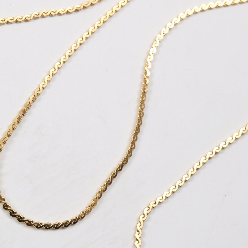 Titanium Steel Gold Plated Necklace