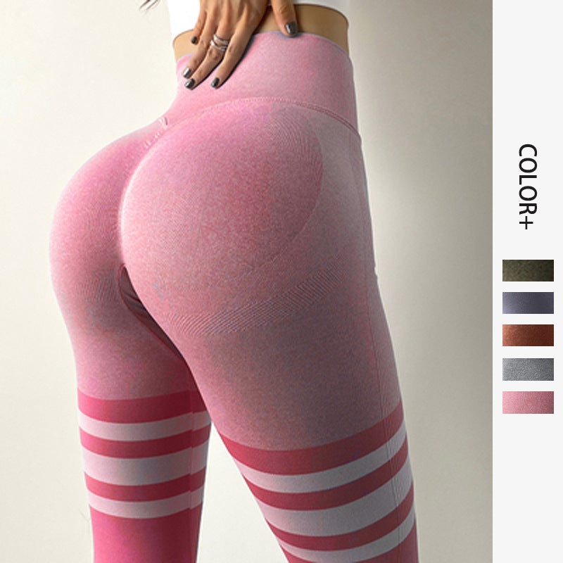 Stripe Design Fitness Leggings