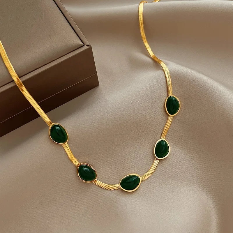 Green Stone Necklace