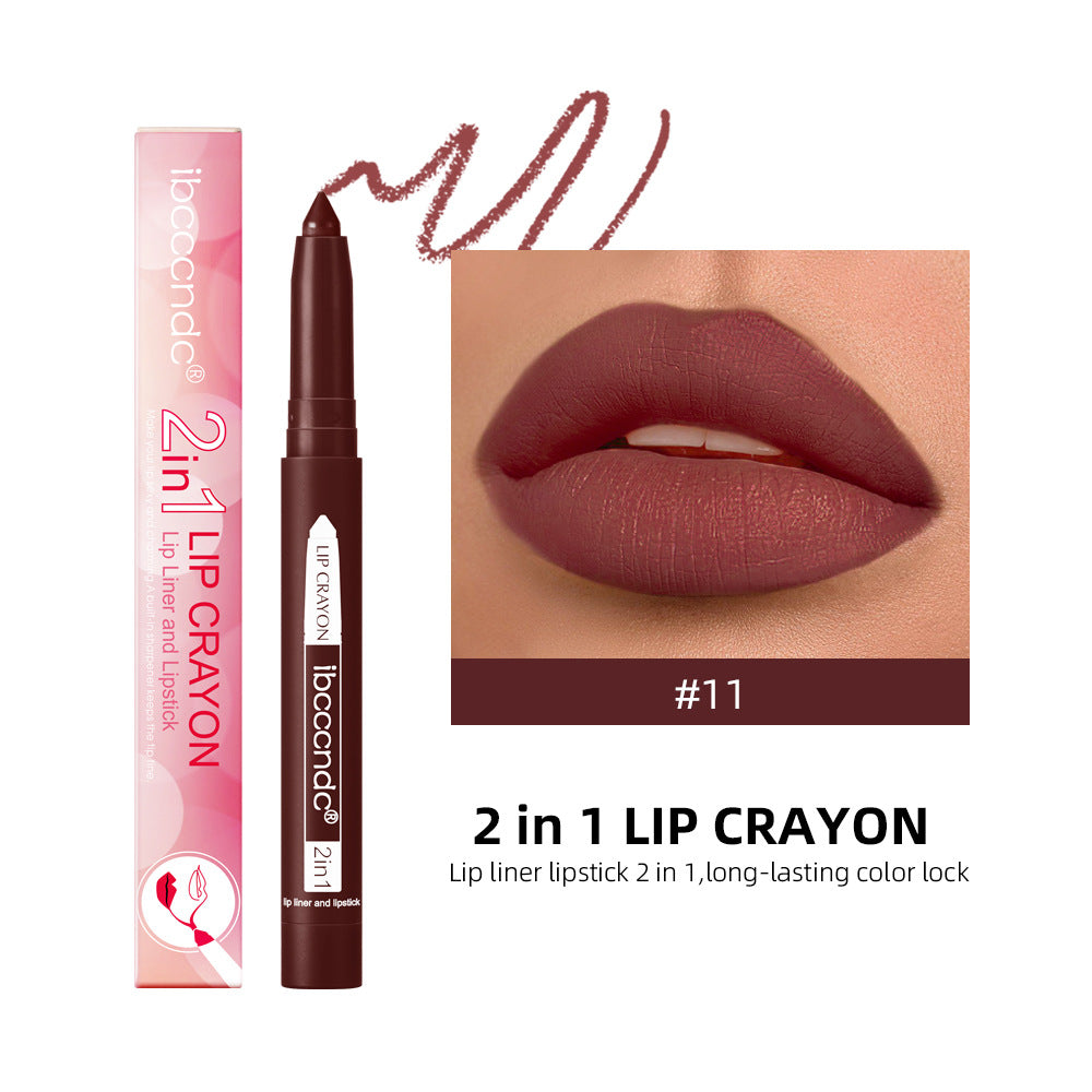 Two-in-one Lip Liner Long Lasting Waterproof