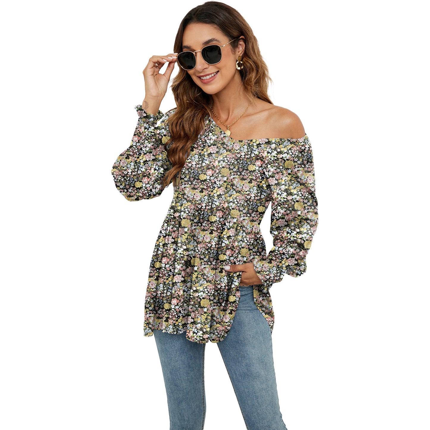 Long Puff Sleeve Tops