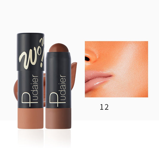 12 Colors Lightweight Breathable Matte Stick Foundation