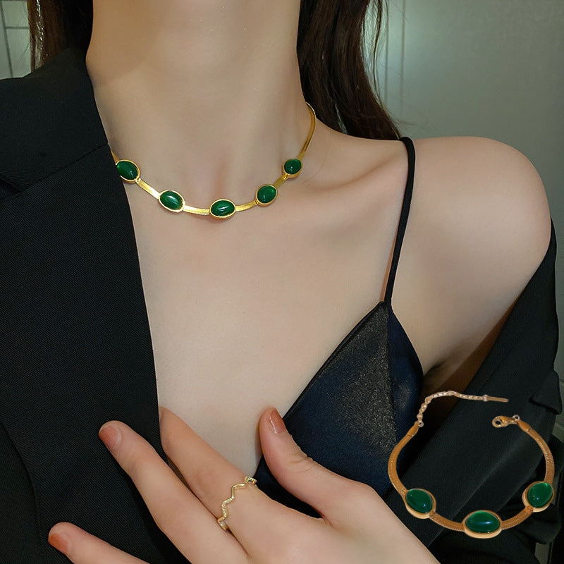 Green Stone Necklace