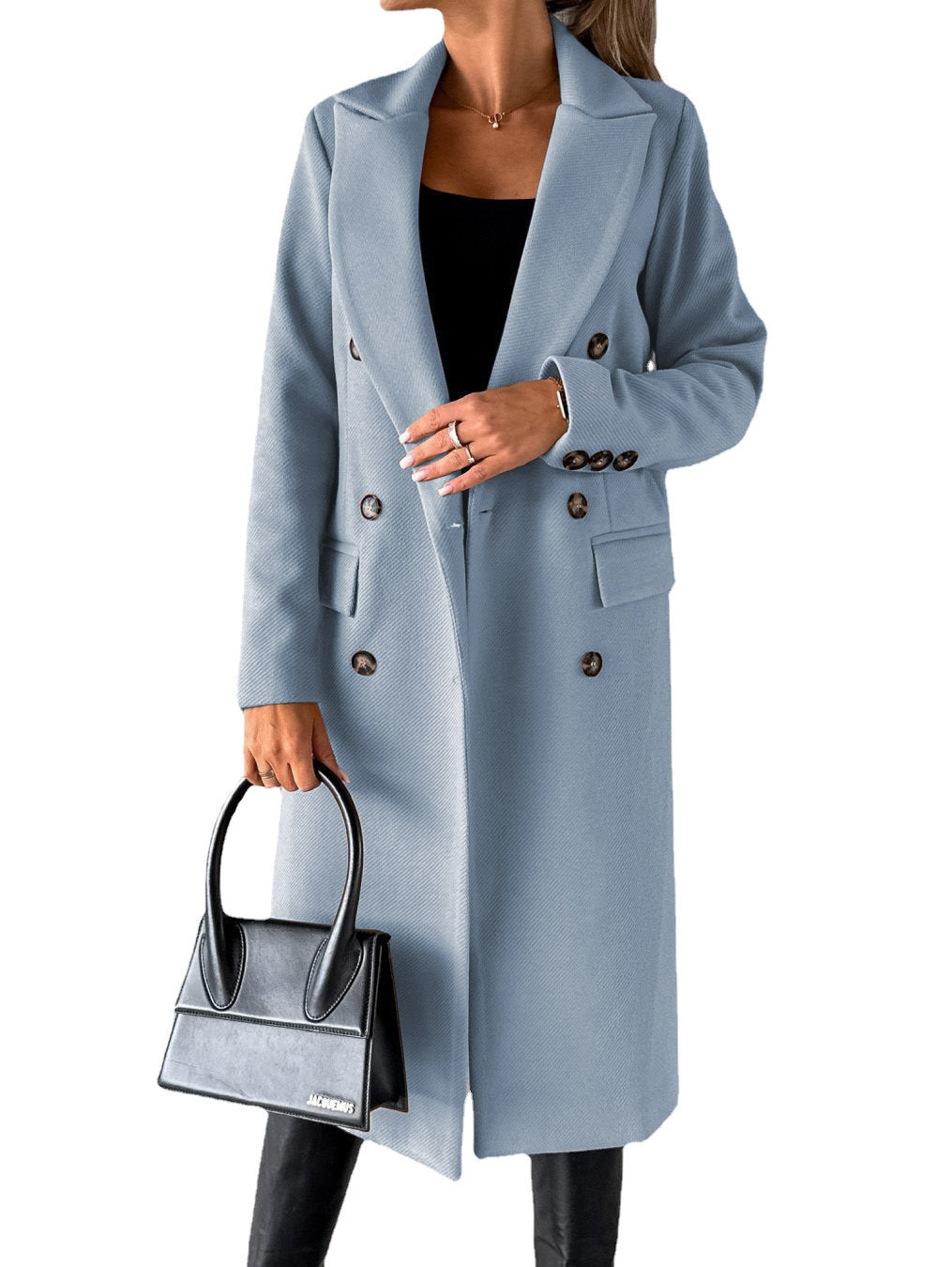 Long Sleeve Lapel Winter Coat