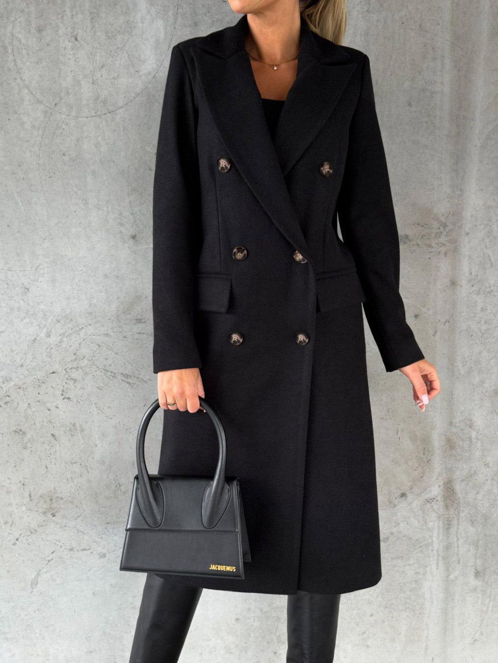 Long Sleeve Lapel Winter Coat