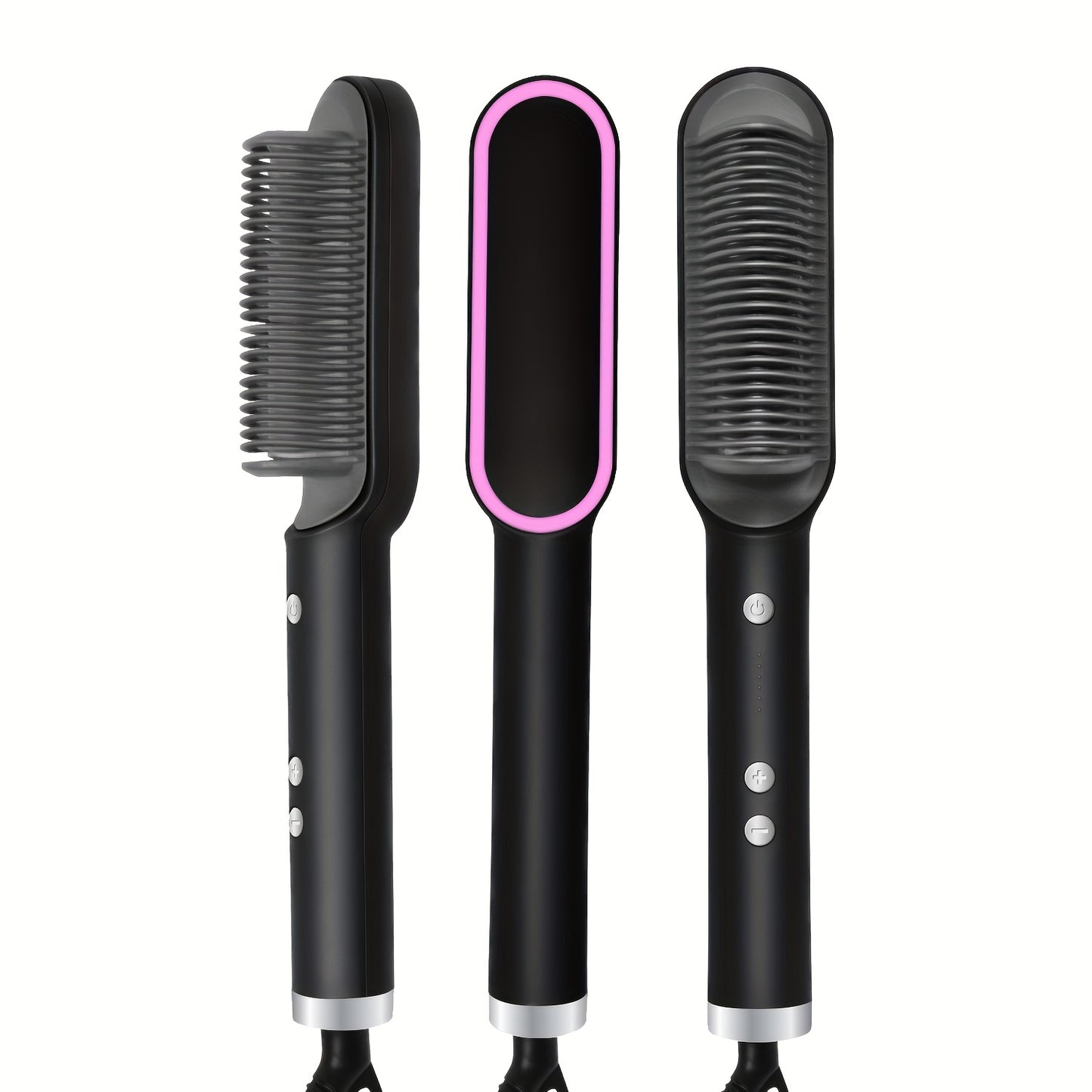 2-in-1 Electric Hair Straightener Brush