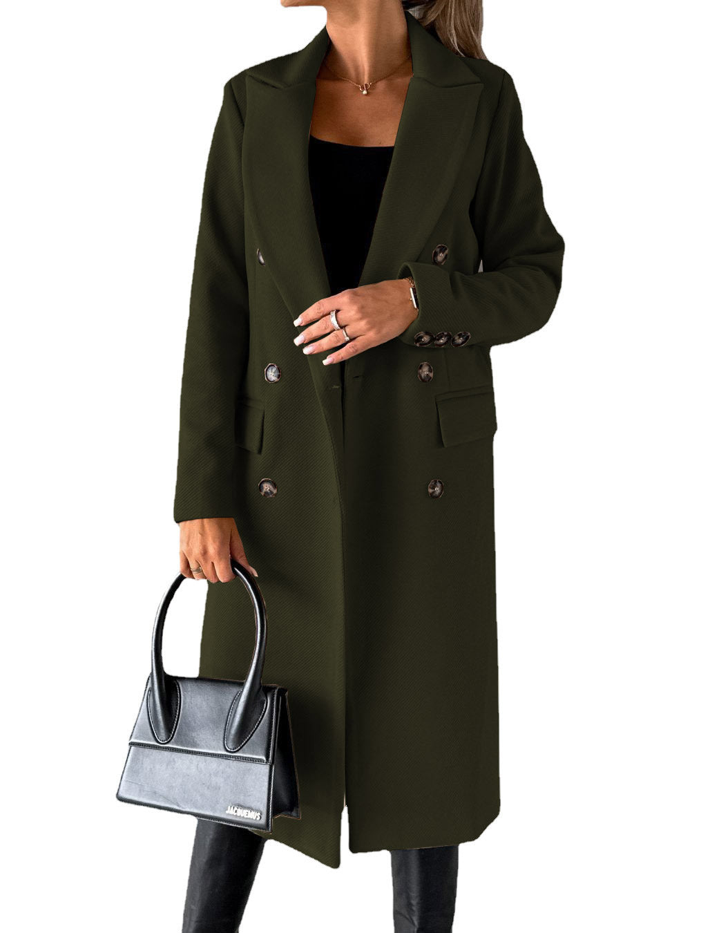 Long Sleeve Lapel Winter Coat