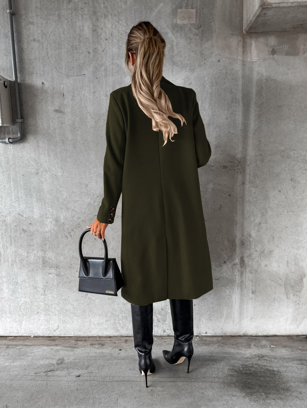 Long Sleeve Lapel Winter Coat