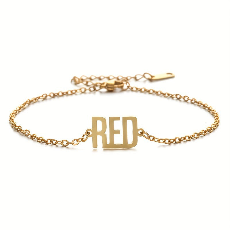 Gold Plating O Chain Stainless Steel Anklets