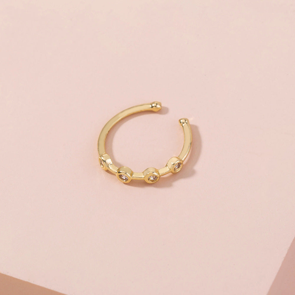 Zircon Piercing Nose Ring