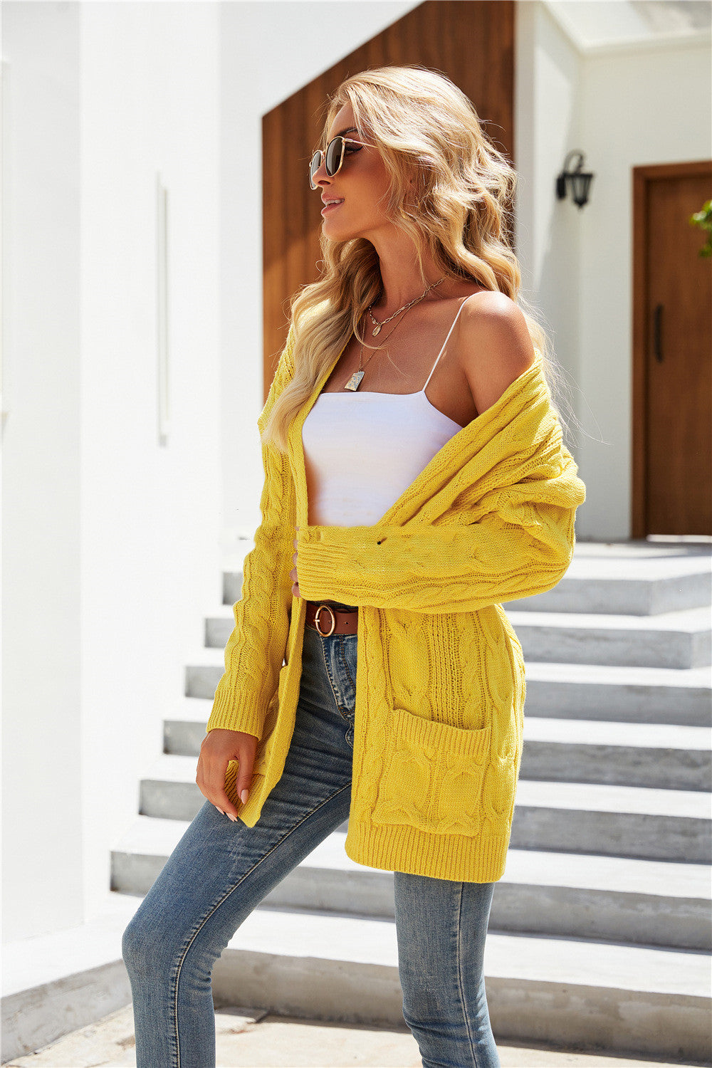 Plus Size Cardigan Sweater Twist