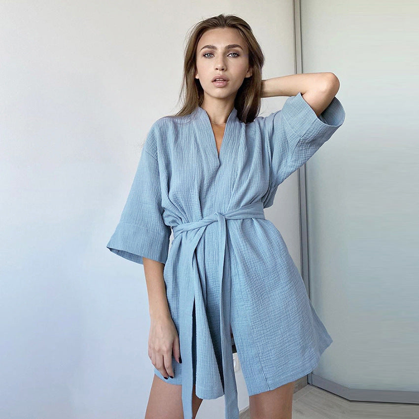 Sweat Steaming Bathrobe Leisure Ladies' Homewear