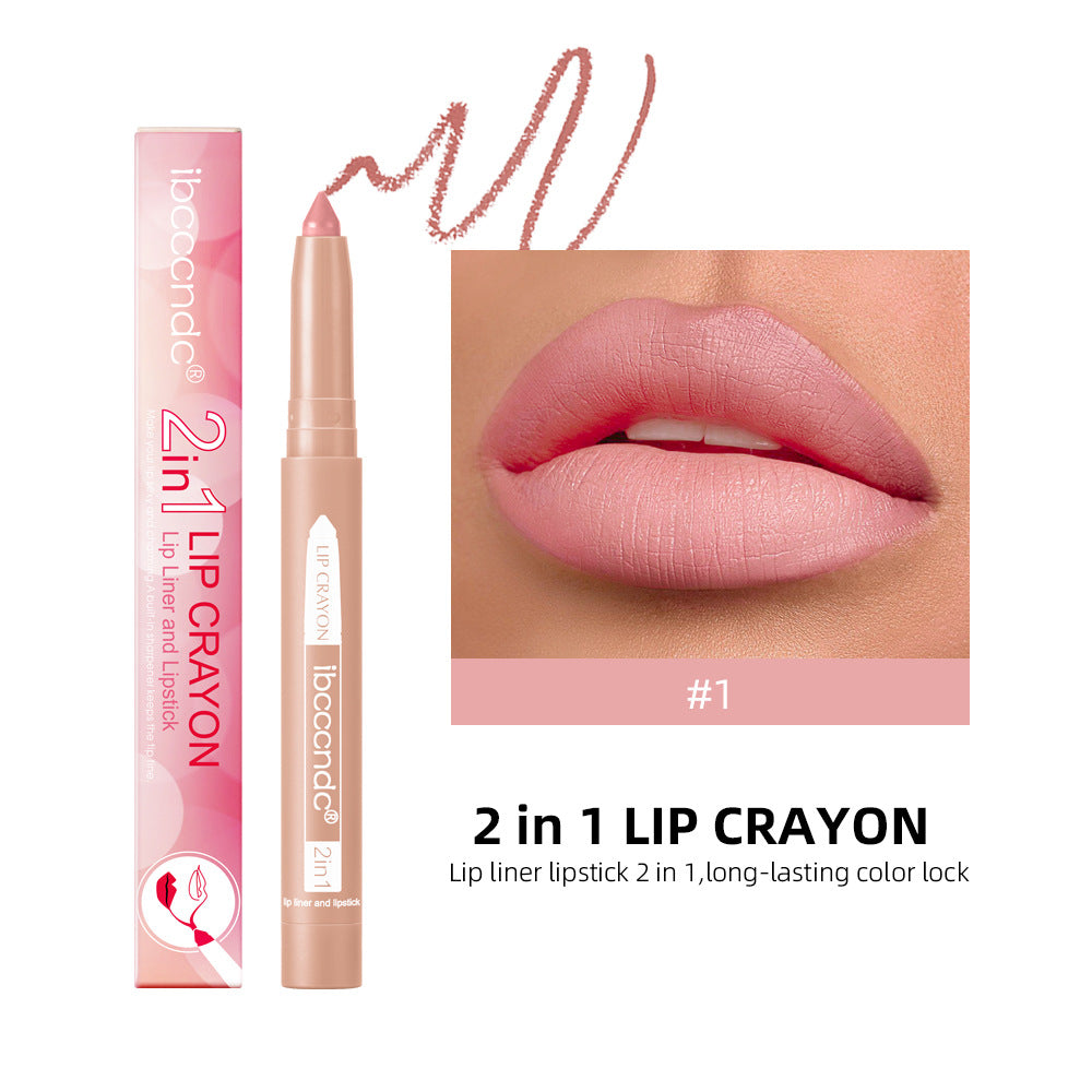 Two-in-one Lip Liner Long Lasting Waterproof