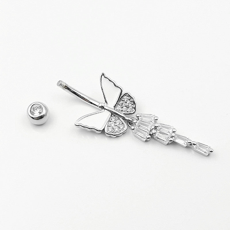 Butterfly Navel Stud Piercing